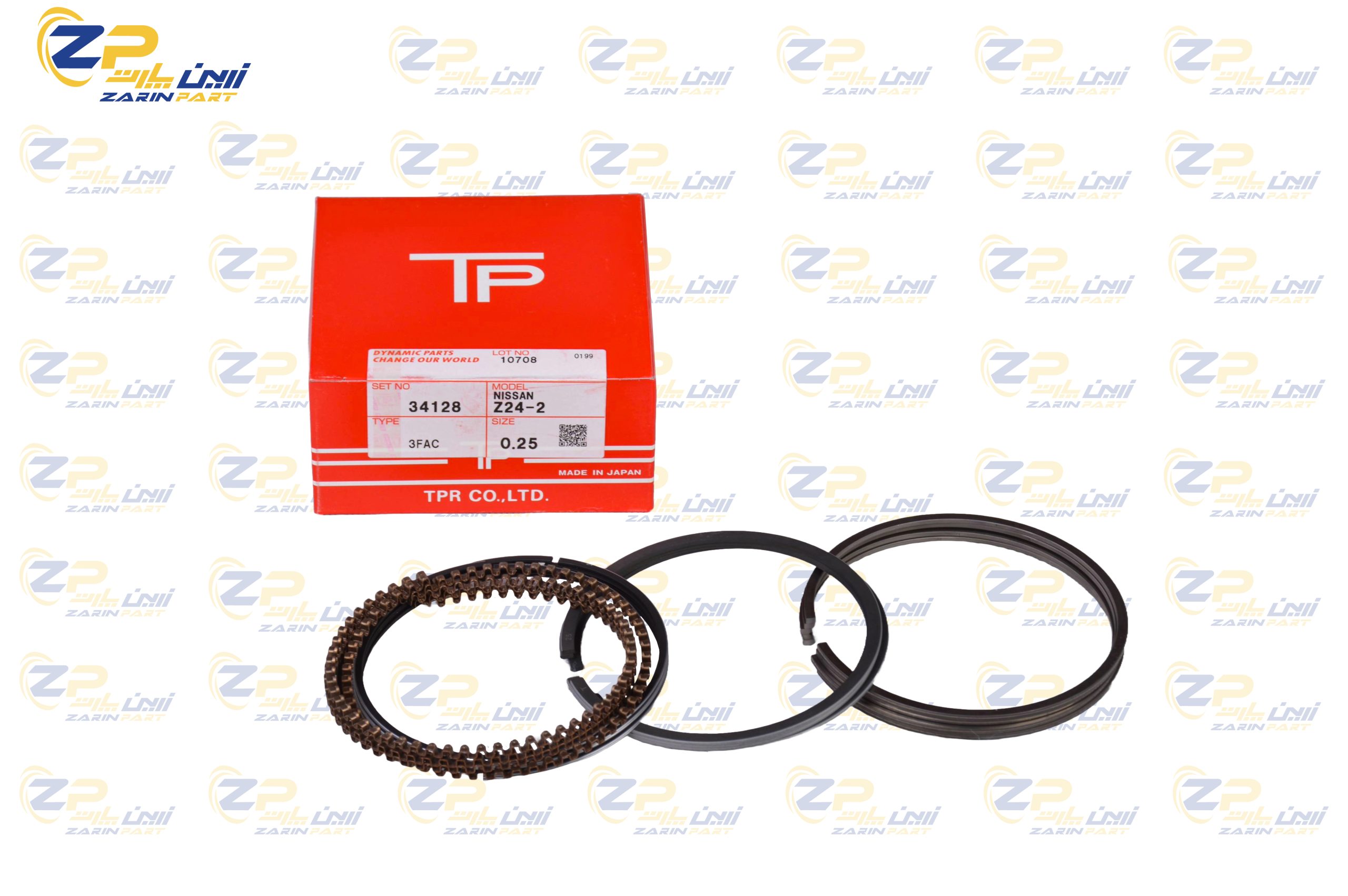 AAAAAAAAAAAAA رینگ پیستون 25 TP ژاپن نیسان (Z24) -405216 - Image 1